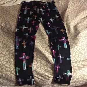 Galaxy Cross Leggings - worn once